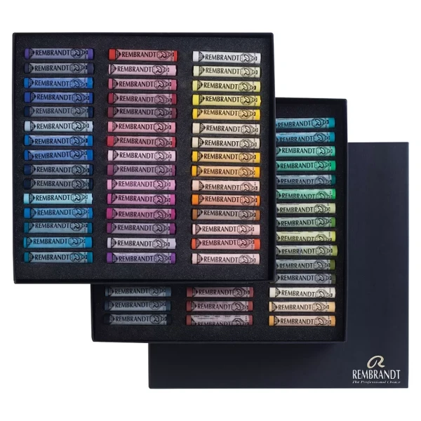 پاستل گچی کامل 90 رنگ لندسکیپ رامبراند مدل Landscape Selection | 90 whole pastels