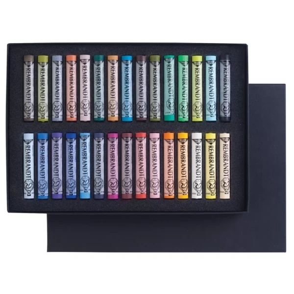 پاستل گچی 30 رنگ لندسکیپ رامبراند مدل Landscape Selection | 30 whole pastels