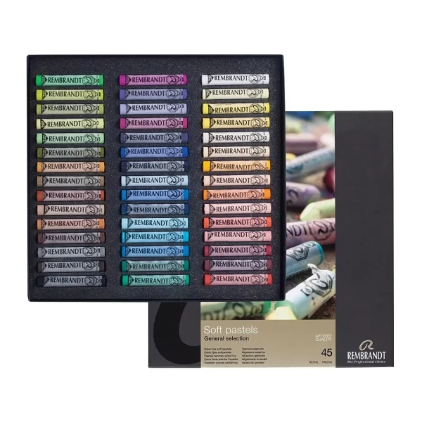 پاستل گچی 45 رنگ جنرال رامبراند مدل General Selection | 45 whole pastels