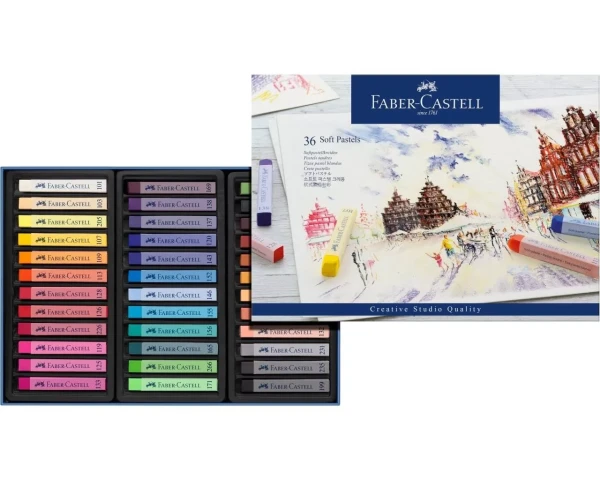  پاستل گچی 36 رنگ فابرکاستل مدل Creative Studio