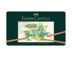  پاستل مدادی 36 رنگ فابر کاستل (جعبه فلزی) مدل Pitt Pastel pencil