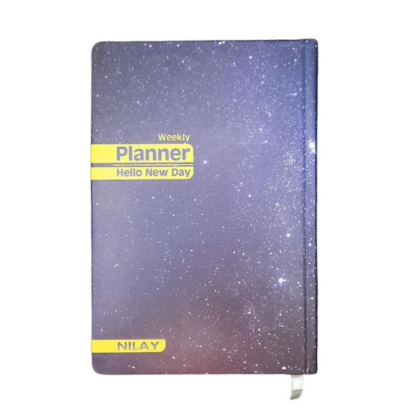 دفتر برنامه ریزی 160 برگ نیلای مدل Weekly Planner