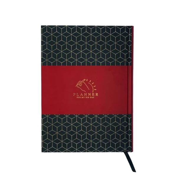  پلنر ماهانه هميشه رنگ مشكي زرشکي Monthly Planner