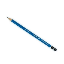 مداد طراحی لوموگراف استدلر بدنه آبی مدل Mars Lumograph ضخامت 2B