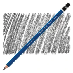 مداد طراحی لوموگراف استدلر بدنه آبی مدل Mars Lumograph ضخامت 10B