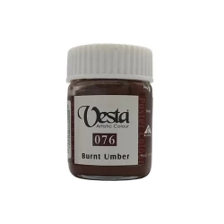 گواش وستا رنگ Burnt umber کد رنگ 076