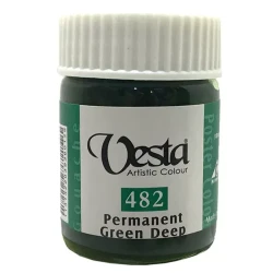 گواش وستا رنگ Permanent Green Deep کد رنگ 482