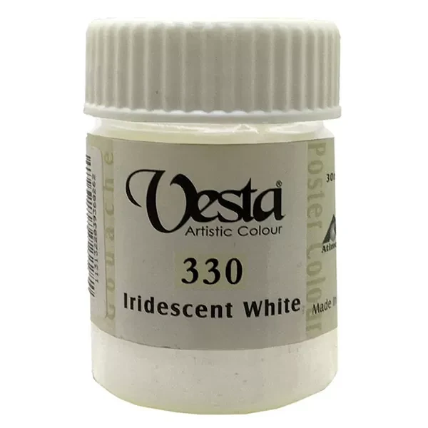 گواش وستا رنگ Iridescent white کد رنگ 330