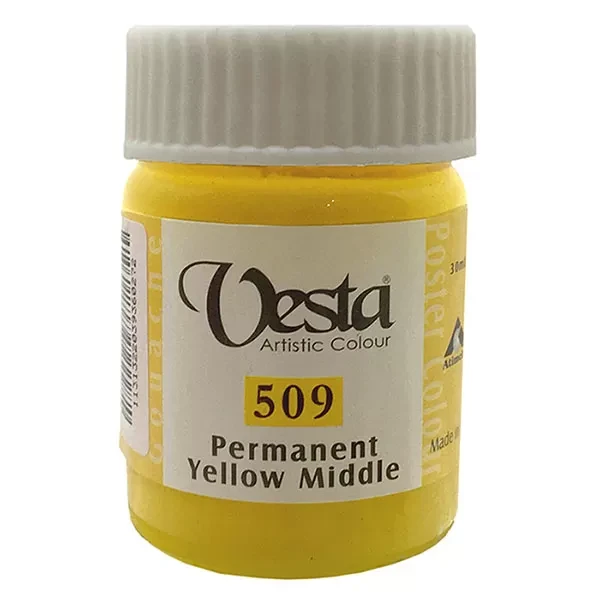 گواش وستا رنگ Permanent yellow middle  کد رنگ 509
