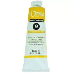 رنگ روغن وستا حجم  37 میلی لیتر رنگ Cadmium Yellow Hue کد رنگ 09