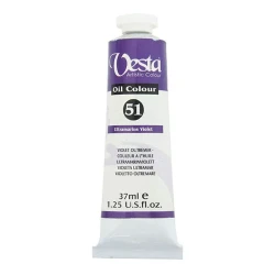 رنگ روغن وستا حجم 37 میلی لیتر رنگ Ultramarine Violet کد رنگ 51