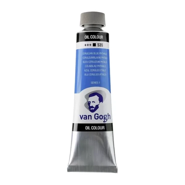 رنگ روغن ون گوگ حجم 40 میلی لیتر (رنگ Cerulean Blue (Phthalo) کد رنگ 535)