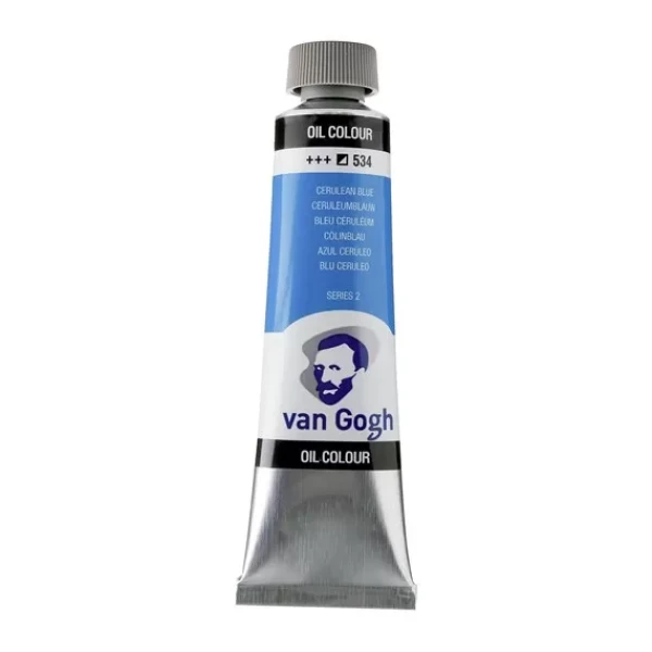 رنگ روغن ون گوگ حجم 40 میلی لیتر (رنگ Cerulean Blue کد رنگ 534)