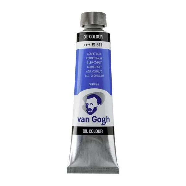 رنگ روغن ون گوگ حجم 40 میلی لیتر (رنگ Cobalt Blue کد رنگ 511)