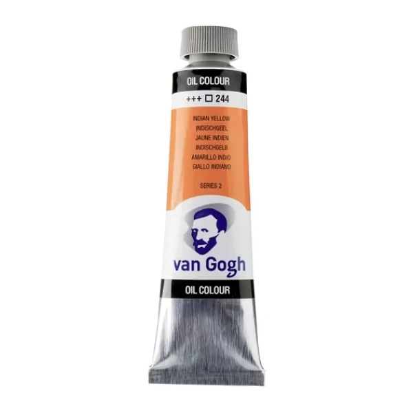 رنگ روغن ون گوگ حجم 40 میلی لیتر (رنگ Indian Yellow کد رنگ 244)