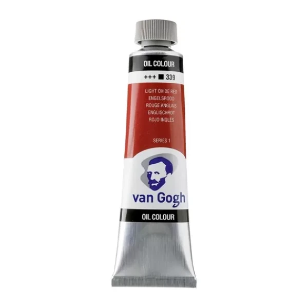 رنگ روغن ون گوگ حجم 40 میلی لیتر (رنگ Light Oxide Red کد رنگ 339)