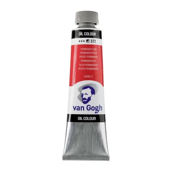 رنگ روغن ون گوگ حجم 40 میلی لیتر (رنگ permanent red deep کد رنگ 372)