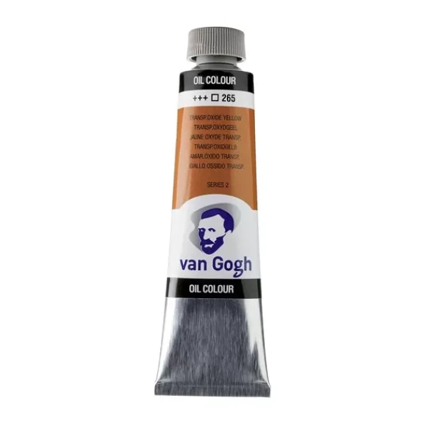 رنگ روغن ون گوگ حجم 40 میلی لیتر  (رنگ Transparent Oxide Yellow کد رنگ 265)