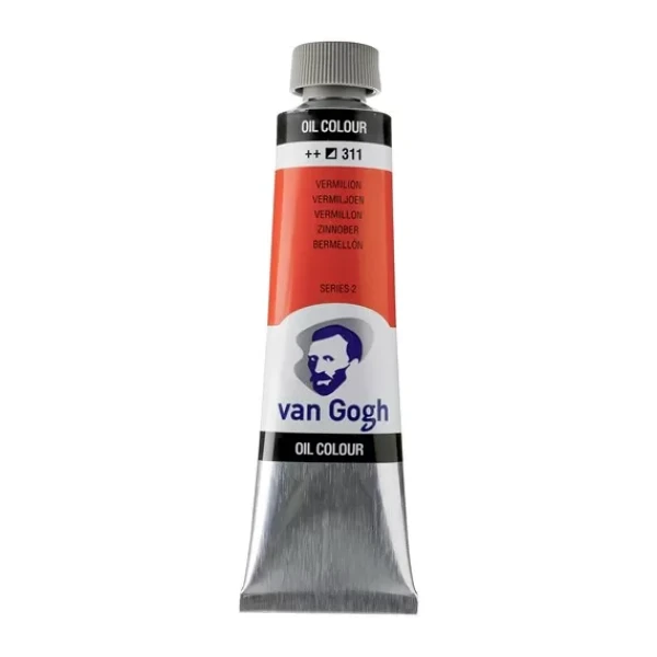 رنگ روغن ون گوگ حجم 40 میلی لیتر (رنگ Vermilion کد رنگ 311)