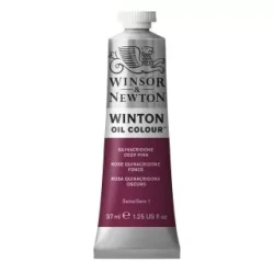 رنگ روغن وینزور اند نیوتون Quinacridone Deep Pink کد رنگ 250 - حجم 37 میلی لیتر