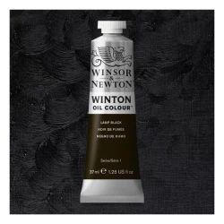 رنگ روغن وینزور اند نیوتون Lamp Black کد رنگ 337 - حجم 37 میلی لیتر