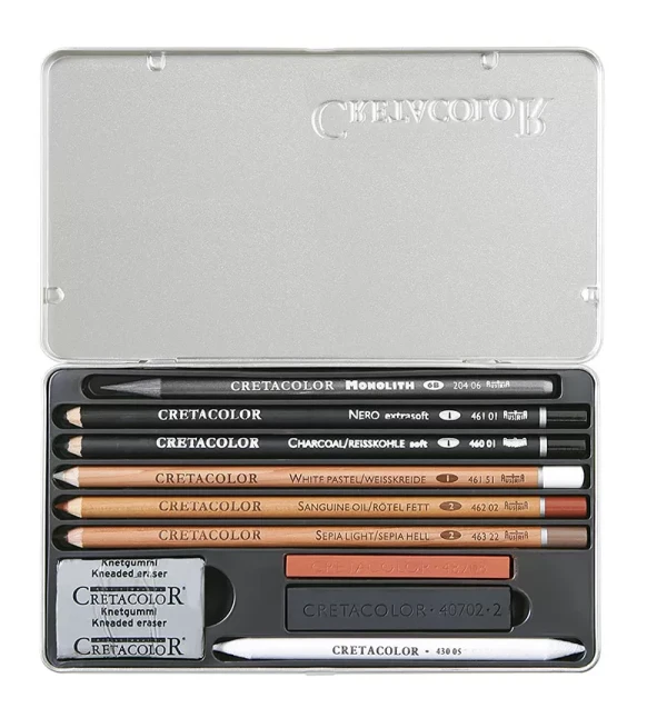 ست طراحی 10 تکه کرتاکالر مدل Artino Drawing Set of 10