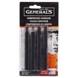 ست 4 عددی زغال طراحی جنرال مدل 457ABP Compressed Charcoal