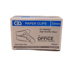 بسته 100 عددی گیره کاغذ CBS مدل Office