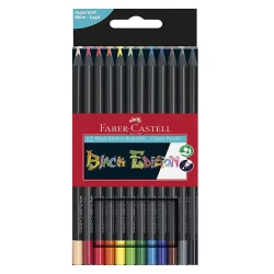 مداد رنگی 12 رنگ فابر کاستل مدل Black Editition Colour Pencils (جعبه مقوایی)