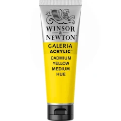 رنگ اکریلیک وینزور اند نیوتن 60 میلی لیتری رنگ 120 Cadmium Yellow Medium Hue مدل Galeria 