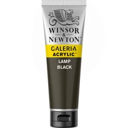 رنگ اکریلیک وینزور اند نیوتن 60 میلی لیتری رنگ  Lamp Black کد رنگ 337 مدل Galeria