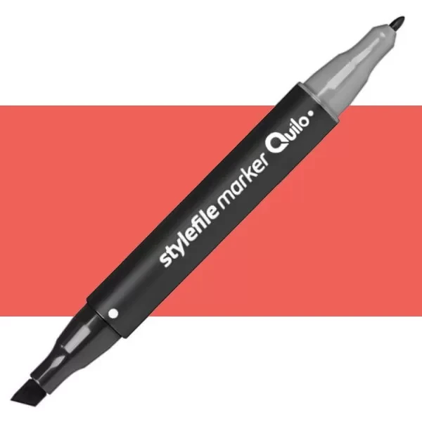 ماژیک راندو دو سر کوییلو مدل Stylefile کد 360 (رنگ Vermilion)