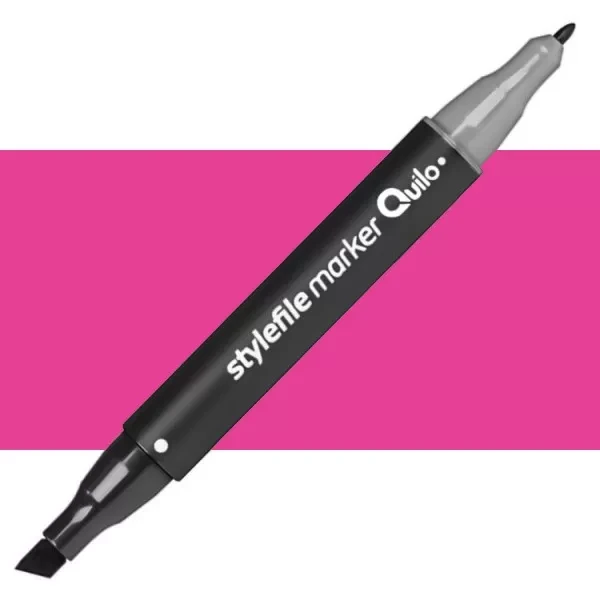 ماژیک راندو دو سر کوییلو مدل Stylefile کد 456 (رنگ  Vivid Pink)