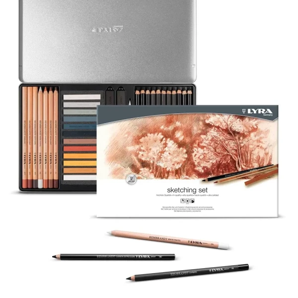 ست طراحی ۳6 تکه لیرا مدل LYRA Rembrandt Sketching Set