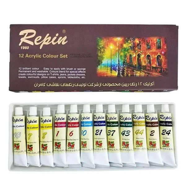 رنگ اکریلیک 12 رنگ رپین