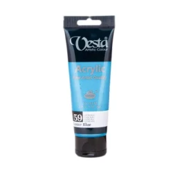 رنگ اکریلیک وستا کد رنگ 59 Luster Blue حجم 75 میلی لیتر