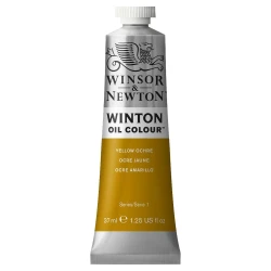 رنگ روغن وینزور اند نیوتون YELLOW OCHRE کد رنگ 744  - حجم 37 میلی لیتر
