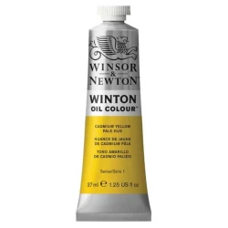 رنگ روغن وینزور اند نیوتون CADMIUM YELLOW PALE HUE کد رنگ 119 - حجم 37 میلی لیتر