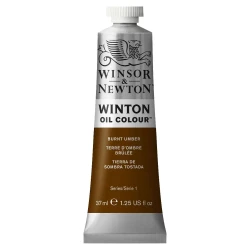 رنگ روغن وینزور اند نیوتون BURNT UMBER کد رنگ 076 - حجم 37 میلی لیتر