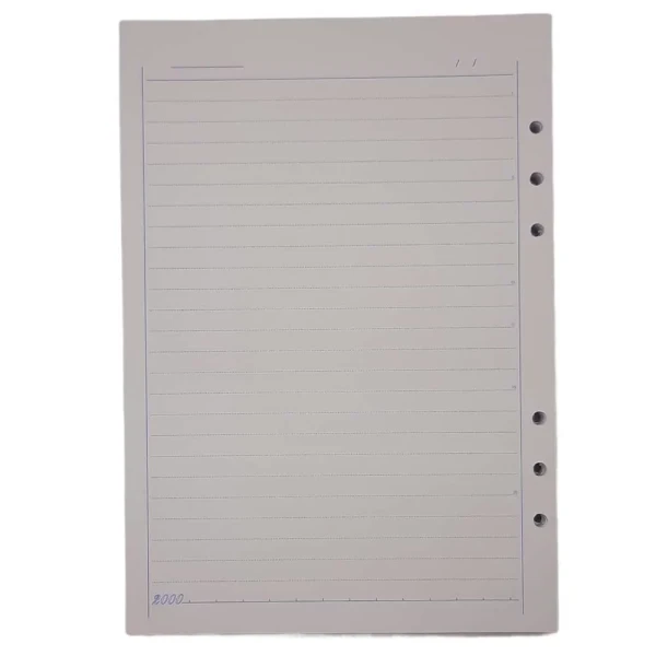 بسته 100 عددی کاغذ کلاسور A5 شش سوراخ
