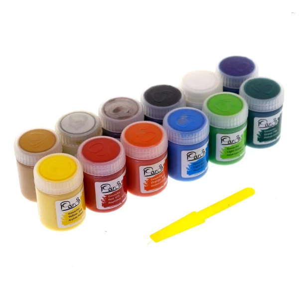گواش 12 رنگ پارس