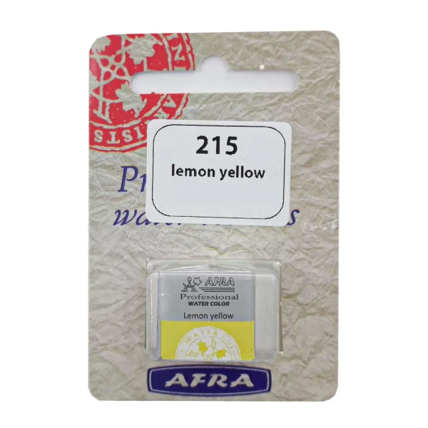 قرص آبرنگ افرا رنگ cadmium yellow کد 215