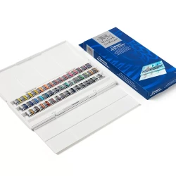 آبرنگ 45 رنگ وینزور اند نیوتن مدل Cotman Studio 45 Half Pan Set 