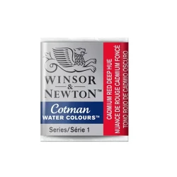 قرص آبرنگ وینزور اند نیوتن رنگ Cadmium Red Deep Hue کد 098